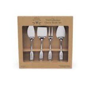 NWT BEE & WILLOW VAIL COLLECTION 4 PIECE STAINLESS STEEL CHEESE KNIFE SET